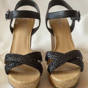 Black Wedges Size 9 1/2